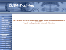 Tablet Screenshot of cusatraining.com